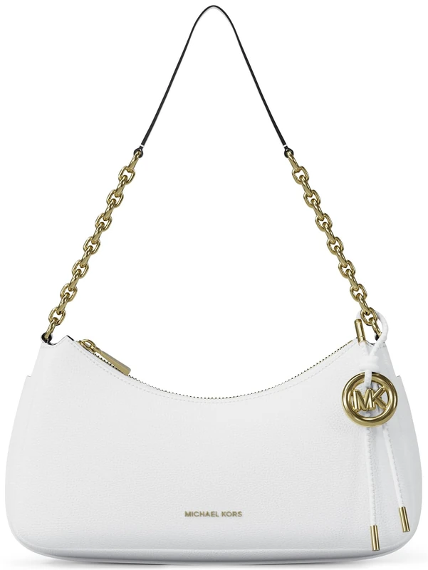 Michael Kors NOLITA Medium pebbled leather clutch bag with chain