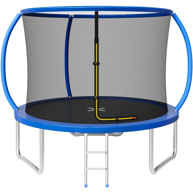 JUMMICO 183/220/290/360CM Trampoline Outdoor with Safety Enclosure Net - Complete Outdoor Garden Trampoline for Kids & Adults Spring Tool Home Fitness Family Play Equipment