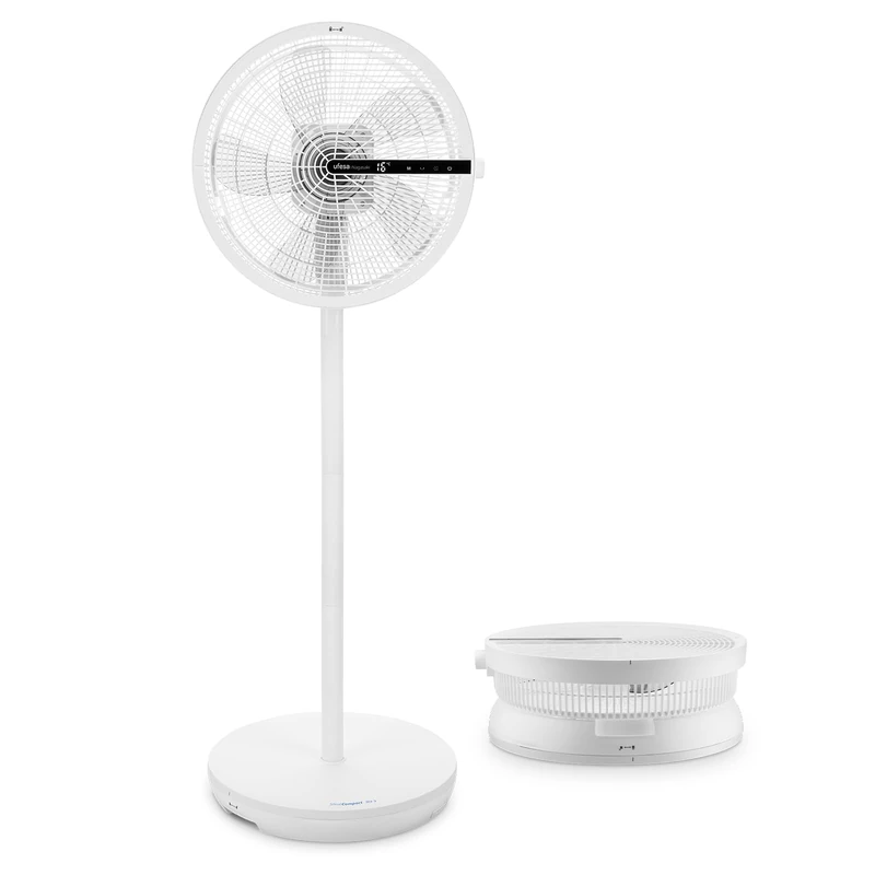 Ufesa Nagasaki Ultra-Quiet 28W Floor Fan, LED Touch Screen, Brushless Motor, Compact and Folding, 12 Speed, 3 Modes, 90º Oscillation, Adjustable Height, Remote Control - Image 1