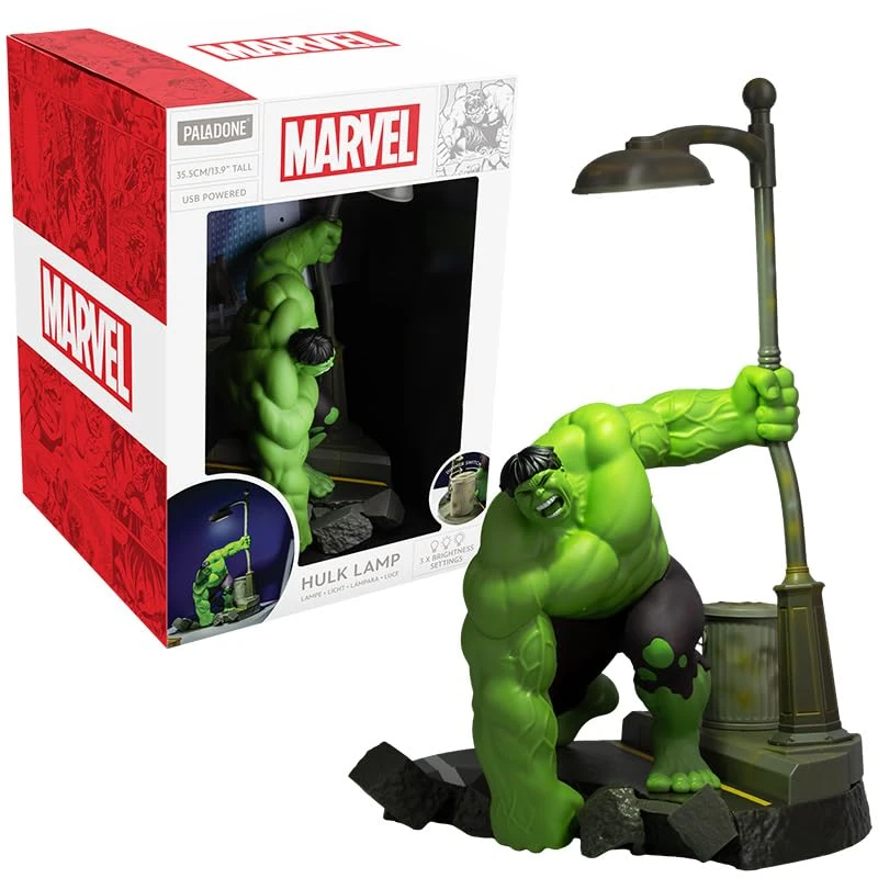 Paladone Marvel Hulk Diorama Lamp – Light‑Up Hulk Scene with Adjustable Brightness – 34cm Collector Display Piece
