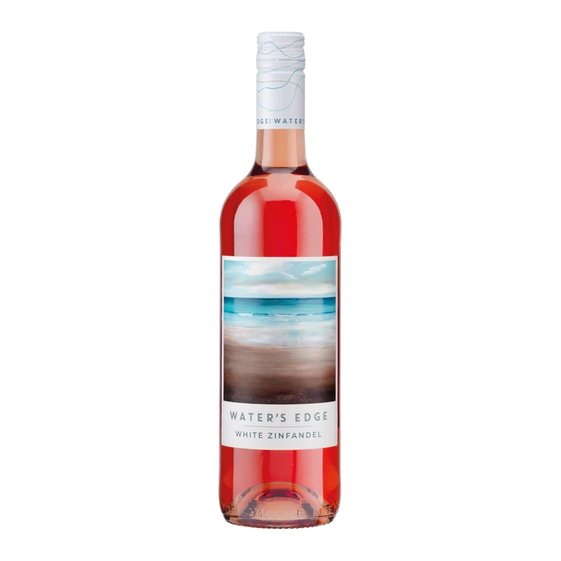 Water's Edge White Zinfandel Rosé Wine 75cl, Californian Off-Dry Rosé with Strawberry, Summer Berry and Floral Notes, Light Fruity Pink Wine for Picnics and Garden Gatherings (Case of 6)