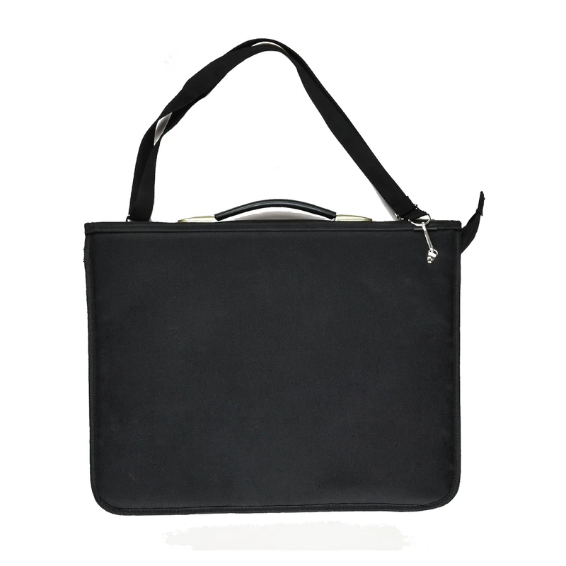 ARPAN A3 Portfolio Carry Case Ring Binder with 10 Punched Pockets, Art Folder Presentation Case with Handle & Shoulder Strap (48.5 x 37.5 cm) (Pack of 2)