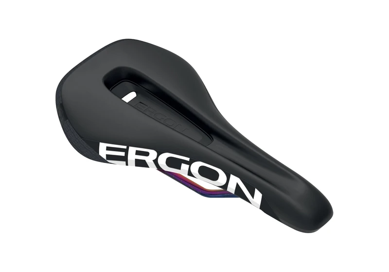Ergon SM Enduro Mens Pro Saddle with Titanium Oil Slick Rails, Black, Size Medium/Large