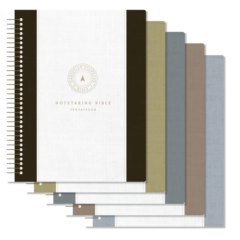 CSB Spiral-Bound Notetaking Bible, Optimal Type, 5 Volume Set