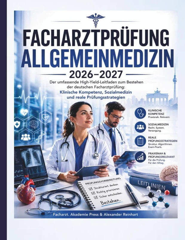 Facharztprüfung Allgemeinmedizin 2026-2027: Der umfassende High-Yield-Leitfaden zum Bestehen der deutschen Facharztprüfung: Klinische Kompetenz, Sozialmedizin und reale Prüfungsstrategien
