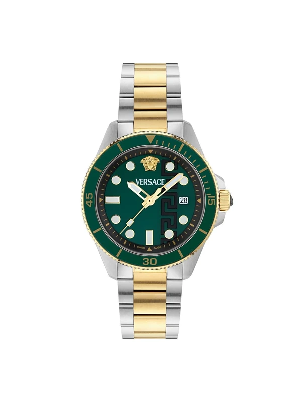 Versace Men's Analogue Quartz Watch Greca Force Swiss Made