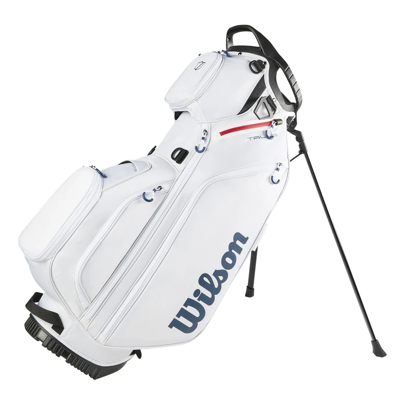 Wilson Talus 5 Stand Hybrid Golf Bag, White/Red/Blue