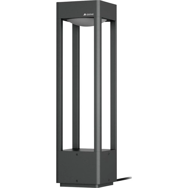 Steinel Stela C 24V LED Outdoor Light Bollard, Height 51 cm, RGBWW Garden lamp, 16 mio Colors, Twilight Sensor, Timer, app Control, Plug & Play, IP65