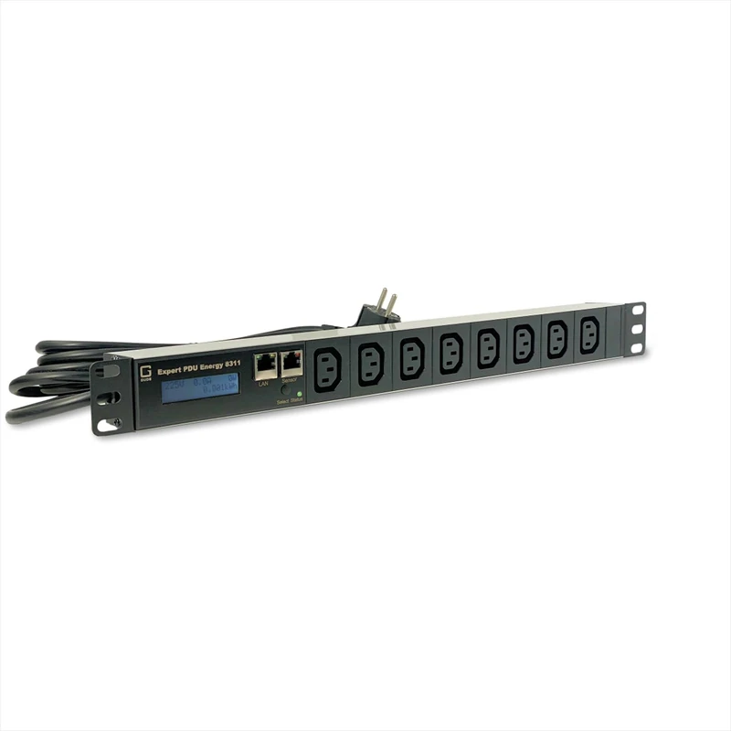 GUDE 8311-4 metered PDU, 8xC13, measurement/evaluation, differential current monitoring type A, 1.5 m