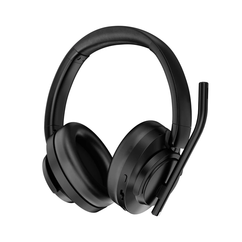 Kensington Hybrid C3550 EQ Bluetooth Over-Ear Headset with Earcup Control, Active Noise Cancelling for Office and Home, Compatible with Windows, macOS, ChromeOS, iOS and Android, K97467WW, Black