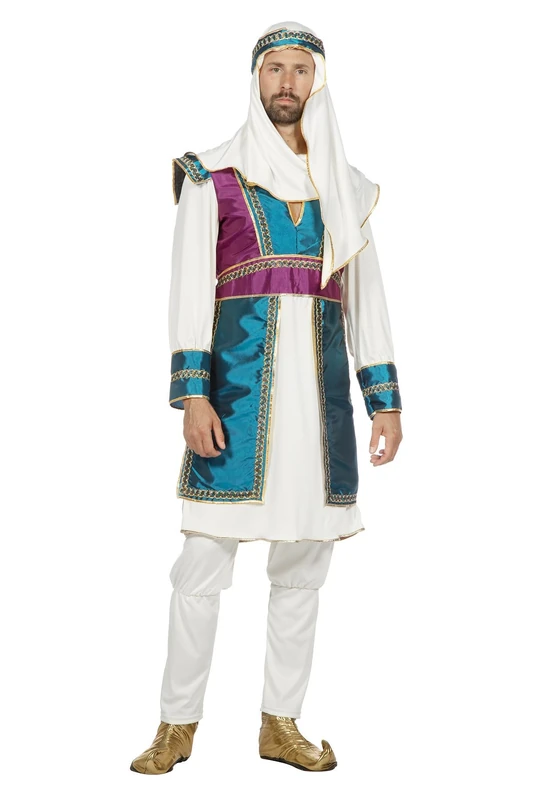 WILBERS & WILBERS 5516 Arabian Nights Costume Men, 4-Piece Set, Oriental Fancy Dress for Carnival, Theme Party