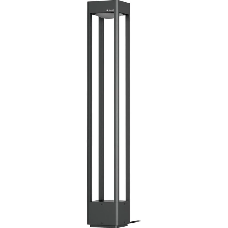 Steinel Stela C 24V LED Outdoor Light Bollard, Height 86 cm, RGBWW Garden lamp, 16 mio Colors, Twilight Sensor, Timer, app Control, Plug & Play, IP65