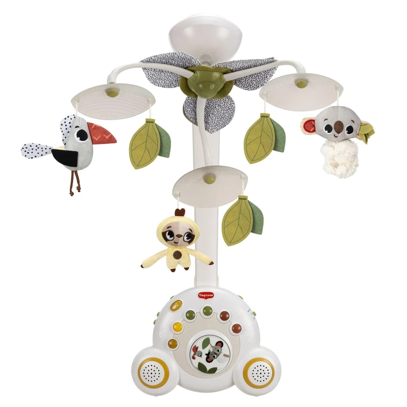 Tiny Love Soothe 'n Groove Mobile, 2-in-1 Baby Mobile for Cot, 0+ Months, Converts into Portable Stand-Alone Music Box, Visual Stimulation, 18 Melodies, 40 Minutes of Continuous Music, Boho Chic