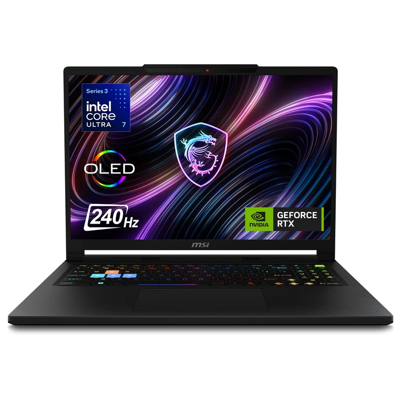 MSI Raider 16 HX Gaming Laptop Intel Core Ultra 7 255HX RTX 5070Ti 16" QHD+ 240Hz Display 16GB RAM 1TB SSD Windows 11 Home Advanced Core Black