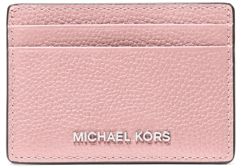 Michael Kors Jet Set Hammered Leather Credit Card Holder