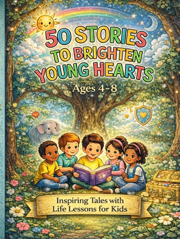 50 Stories to Brighten Young Hearts: Short inspiring Tales with Big Lessons for Kids