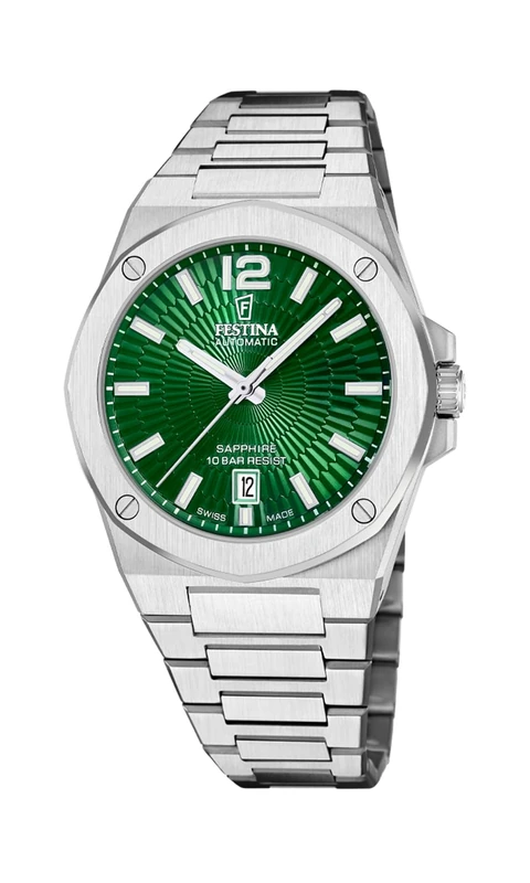 Festina Swiss Made Mens Automatic Watch with Steel Bracelet F22004/3 - Image 1
