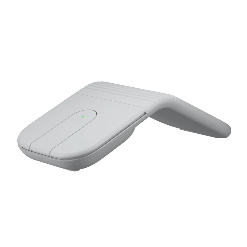 Logitech Mobi Fold, Ultra-Portable Travel Mouse, Small and Light, Touch Scroll, Quiet Clicks, 4K DPI, Bluetooth, for Windows PC, Mac, Chromebook, Android, iPad - White