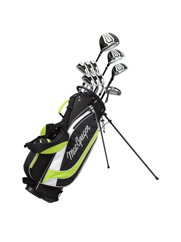 MacGregor Golf CG4000 Graphite/Steel Golf Clubs Set With Trolley Bag, Mens Left Hand