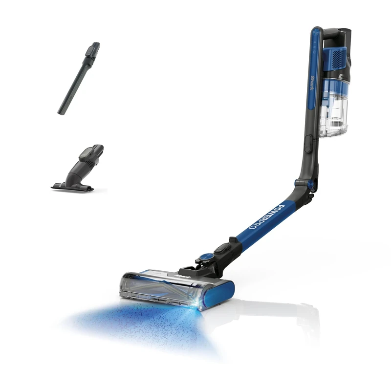 Shark Cordless PowerPro Vacuum, Lightweight, Floor Detect Technology, Anti-Hair Wrap Technology, Anti-Allergen Complete Seal, Flexible, Handheld mode, Electric Blue, IZ381UK