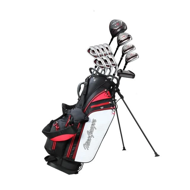 MacGregor ZT1 Mens Package Set With Stand Bag, Mens Left Hand, Graphite/Steel, Regular