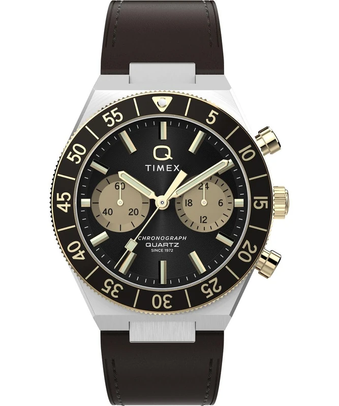Timex Men Chronograph Quartz Watch Q Continental