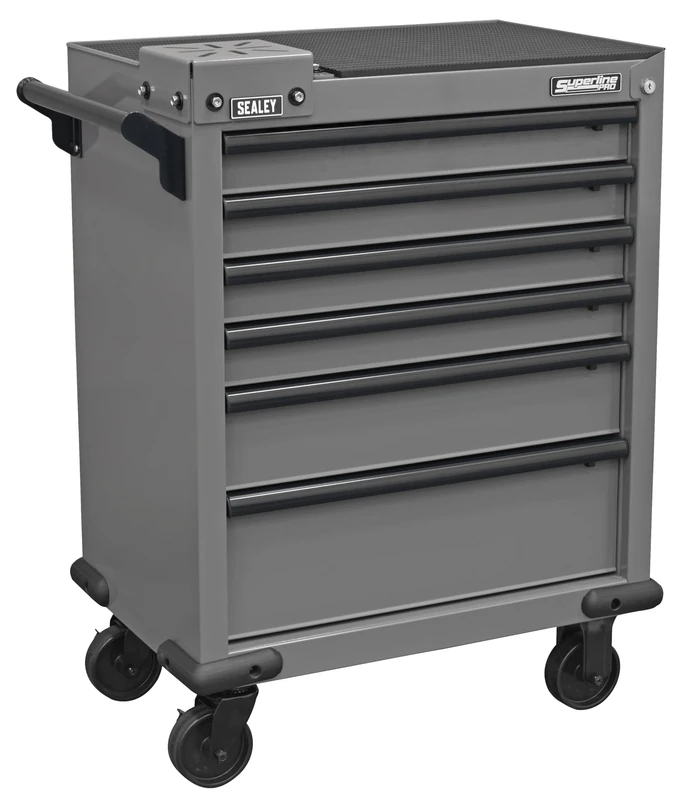 Sealey Superline PRO® 6 Drawer Rollcab with Vice Base - Ball-Bearing Slides - APMWS2