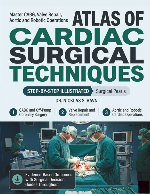 ATLAS of Cardiac Surgical Techniques: Master CABG, Valve Repair, Aortic and Robotic Operations with Step-by-Step Illustrated Techniques, Surgical Pearls, and Evidence-Based Outcomes