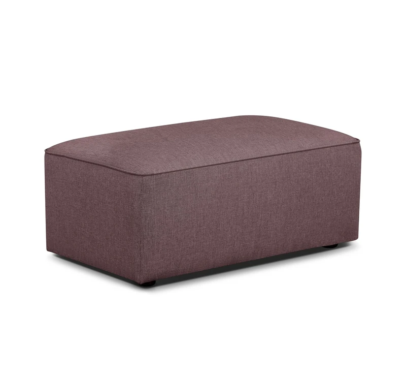 Modular Sofa Foot Module/Ottoman - Single Module for Modular Sofa System, Connects on All Sides, in 3 Colours: Cloud Linen/Warm Taupe/Taupe Blush - Image 1