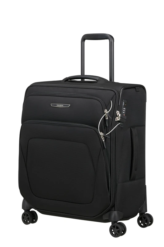 Samsonite Spark SNG Eco - Carry-on 56x45x25 cm, Softside Cabin Trolley for EasyJet, British Airways & Jet2, 60L, 3 kg, Black - Image 1