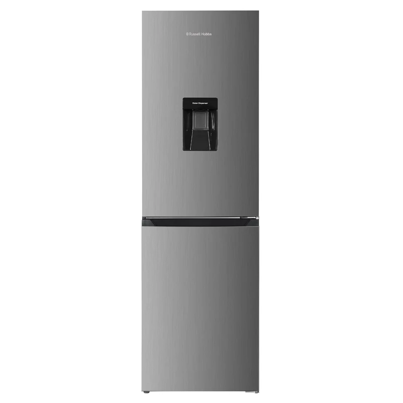 Russell Hobbs Freestanding Total No Frost Fridge Freezer 50/50 245L with Water Dispenser, Automatic Defrost, Adjustable Thermostat, Reversible Door, RH181TNF552E2SSWD (Stainless Steel)
