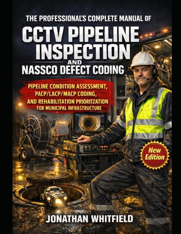 THE PROFESSIONAL'S COMPLETE MANUAL OF CCTV PIPELINE INSPECTION AND NASSCO DEFECT CODING: Pipeline Condition Assessment, PACP/LACP/MACP Coding, and ... Prioritization for Municipal Infrastructure - Image 1