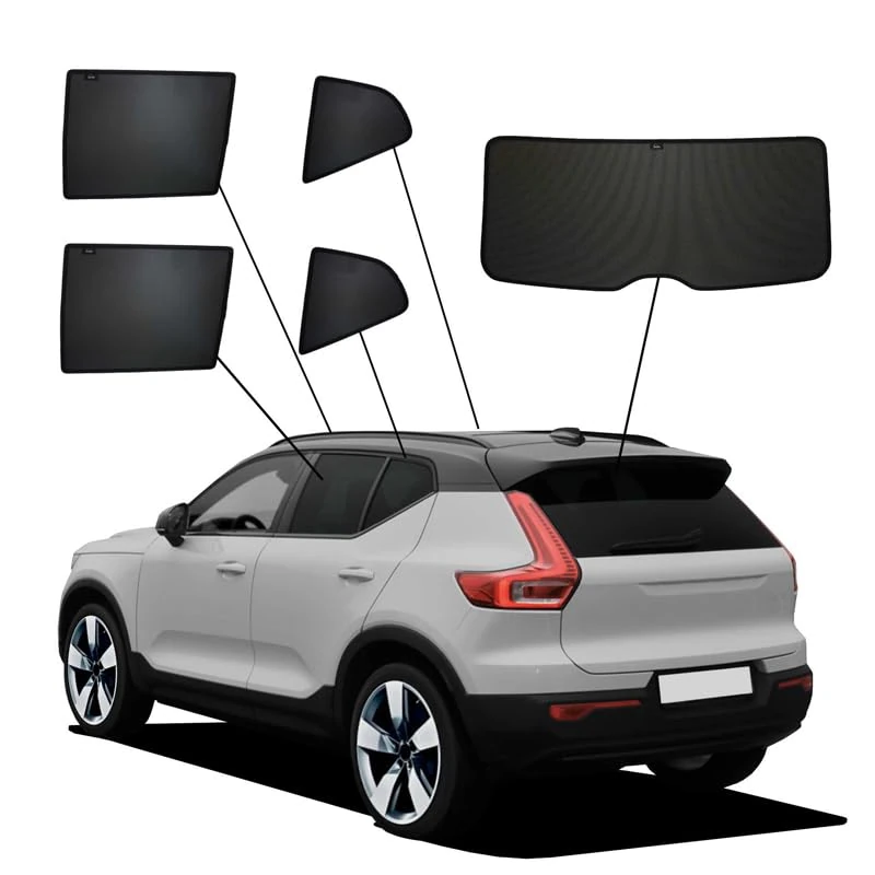 SunClip Privacy & Sun protection compatible with Volvo XC40 2017- & EX40 2024-