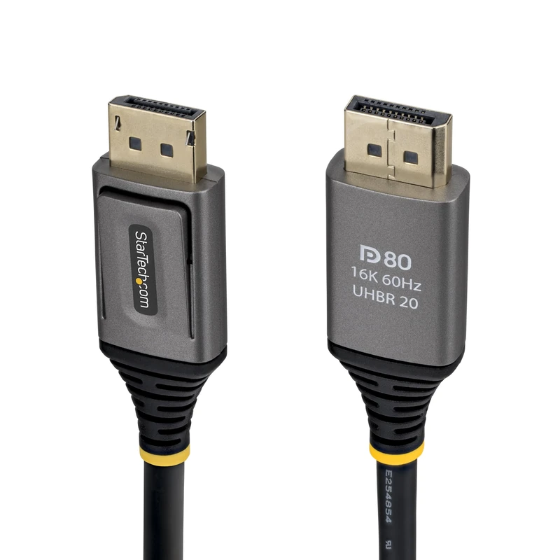 StarTech 1.5m DisplayPort 2.1 Cable, VESA Certified DP80 DisplayPort Cable, Uncompressed 10K/8K 60Hz, 16K 60Hz/8K 240Hz w/DSC 1.2a, DP 2.1 Monitor Cord