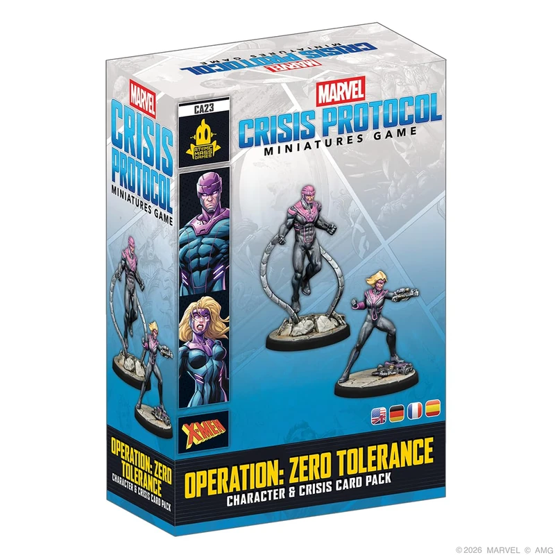 Asmodee | Marvel: Crisis Protocol - Operation: Zero Tolerance Crisis Card Pack | Miniatures Game | Ages 14+ | 2 Players | 90 Minutes Playing Time