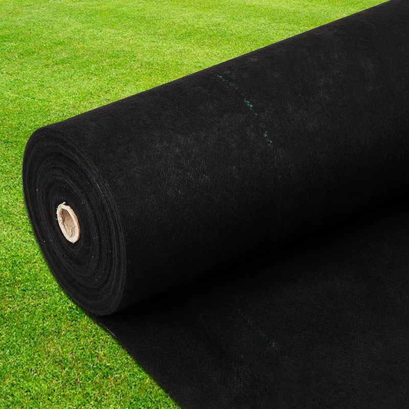 Garvee Professional Mulch Cloth, 1.22 x 91.44 m, Non-Woven Fabric Needled 164 g/m² Extra Resistant, Anti-Weed Geotextile Barrier with UV Protection and High Permeability for Vegetable Garden - Image 1