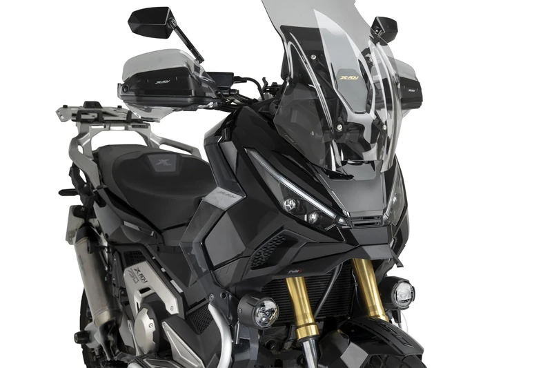 Puig 22603J Naked Front Winglets in 3 mm ABS with aerodynamic design and downforce effect improving stability and riding control, Matte Black