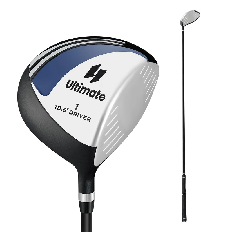 FANTASK Complete Golf Club Set for Men, Golf Club Sets for Right Handed Including Headcover & Graphite Shaft, 460CC Aluminium Golf Clubs, 10.5° Degree Golf Driver for Beginners & Professionals - Image 1