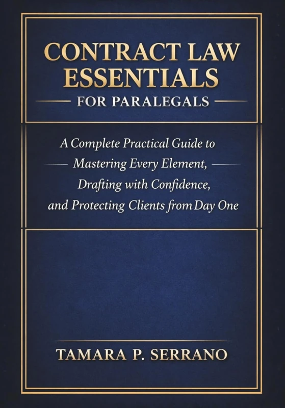 CONTRACT LAW ESSENTIALS FOR PARALEGALS: A Complete Practical Guide to Mastering Every Element, Drafting with Confidence, and Protecting Clients from Day One