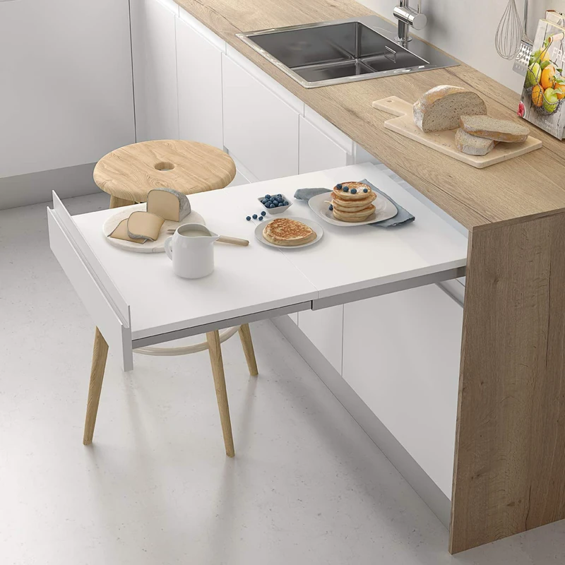 Removable Kitchen Drawer Table with Telescopic System