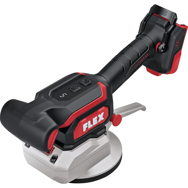 Flex 535424 Battery Tile Vibrator TV 18-EC C (18 V, Diameter 120 mm Vibration Plate, Brushless Motor, EMS, LED Battery Indicator, Ergonomic, Without Battery/Charger, Tile Vibrator)