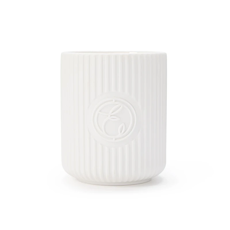 ESPA Restorative Candle 240g with Orange, Lavender, Palmarose and Eucalyptus Essential Oil Aromatherapy in Ceramic Vessel | 50-Hour Burn | Luxury Spa Home Fragrance