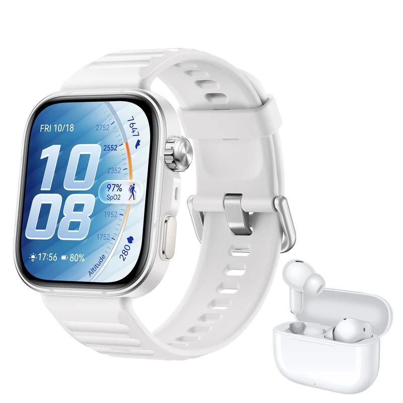 HUAWEI WATCH FIT5 Pro White+Freebuds SE 4 ANC White - Image 1