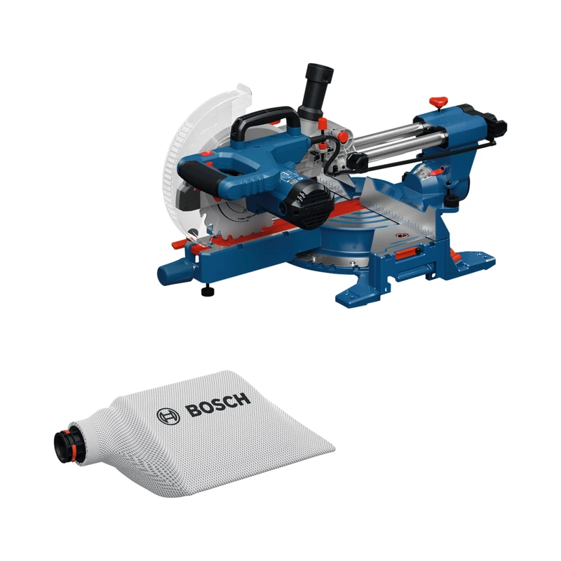 Bosch PRO Corded Mitre Saw GCM305-216S (Measuring Ruler, clamp, dust Bag, Blade, Wrench)