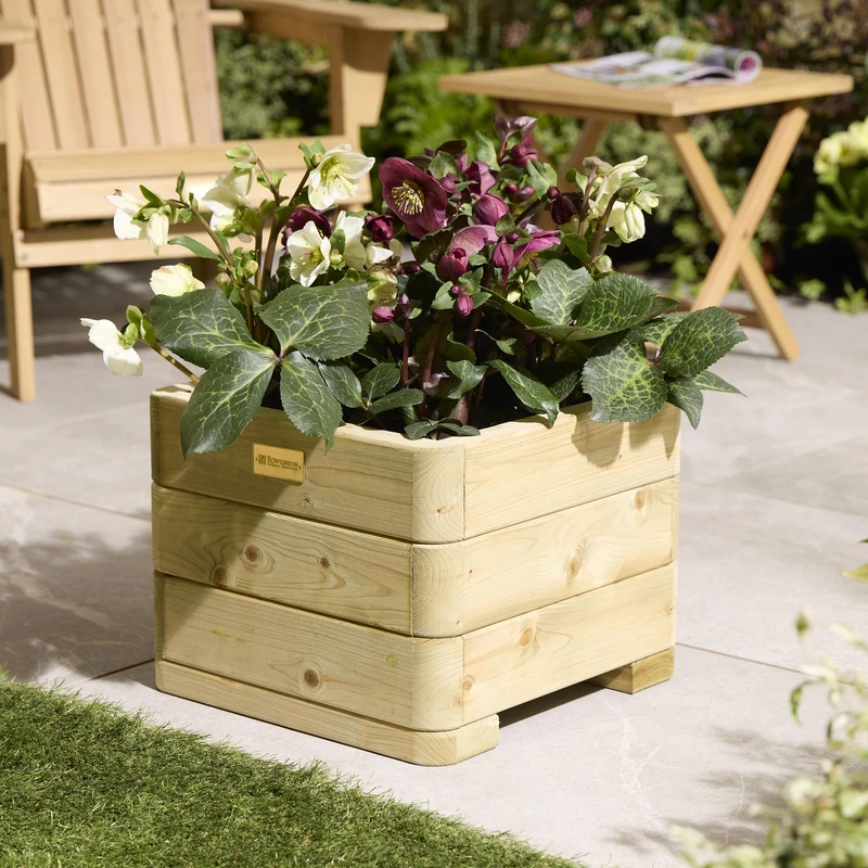 Rowlinson Marberry Square Planter 40cm - Image 1