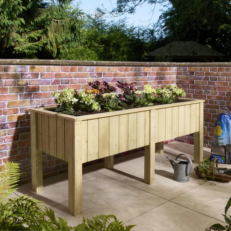Rowlinson Signature Heritage Raised Deep Root Trough Planter 1.9m - Image 1