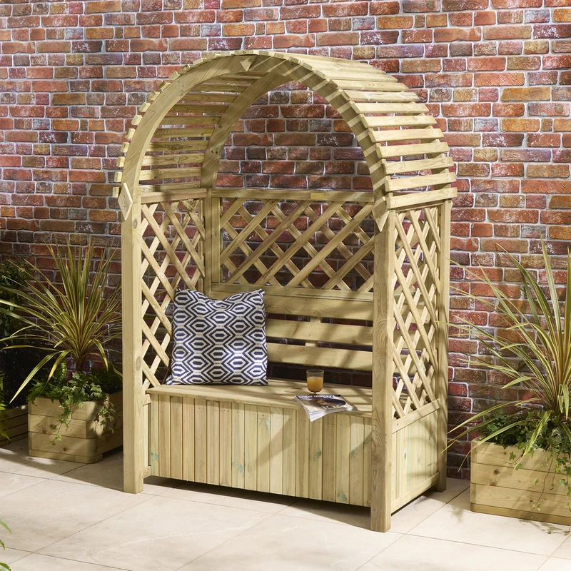 Rowlinson Chiltern Arbour with Storage Box - Image 1