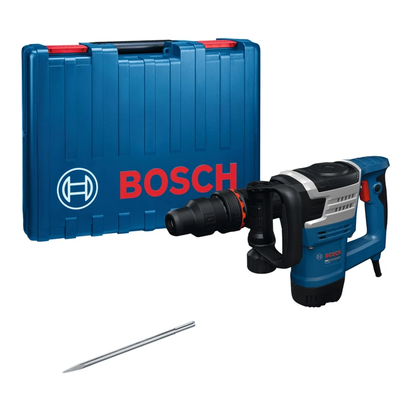 Bosch PRO Corded Demolition Hammer GSH5MX (incl. Pointed Chisel SDS MAX 280mm, Auxiliary Straight Handle, Carrying case)