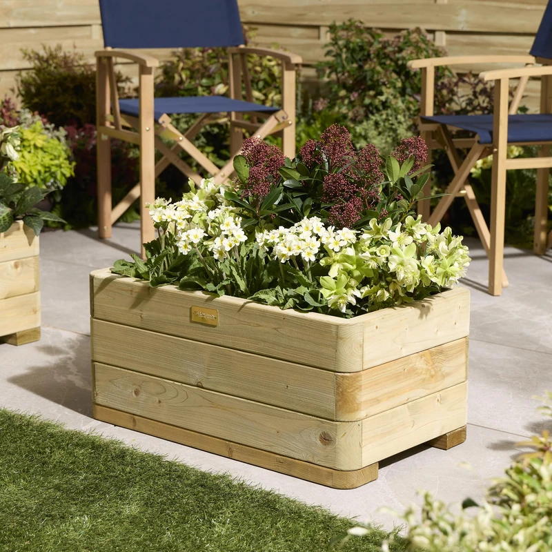 Rowlinson Marberry Rectangular Planter 0.7m
