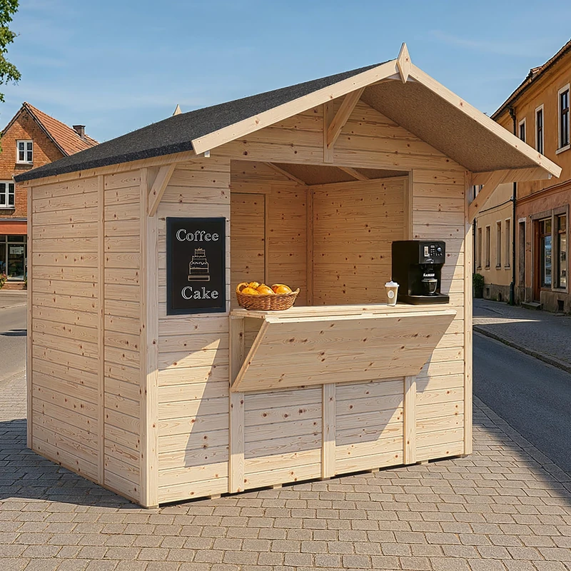 Rowlinson Bertilo Tongue & Groove Market Stall/Kiosk 8' x 6'